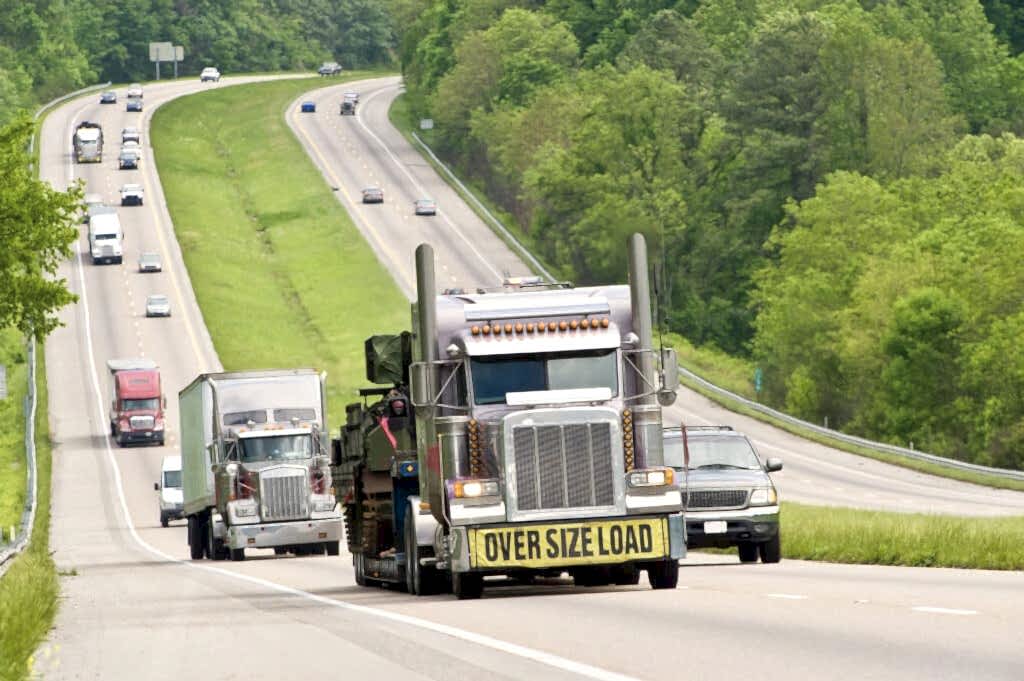 over dimensional freight carrier